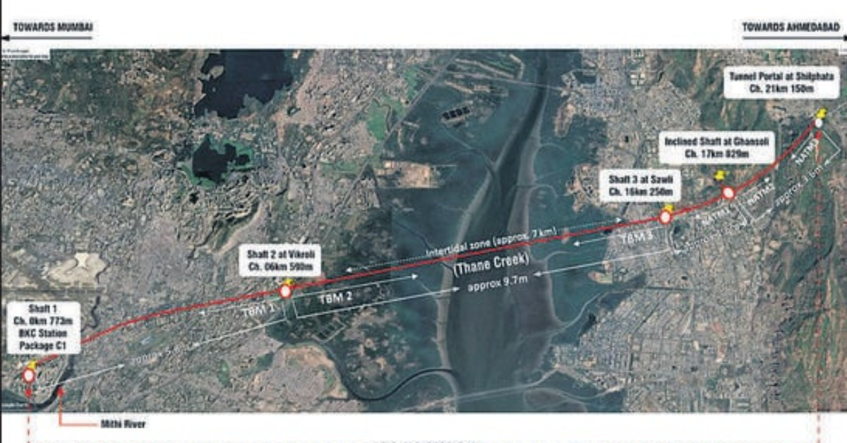 Een deel compromis Doe mee India's First Undersea Tunnel Work For Bullet Train Begins Soon In Mumbai -  Metro Rail News