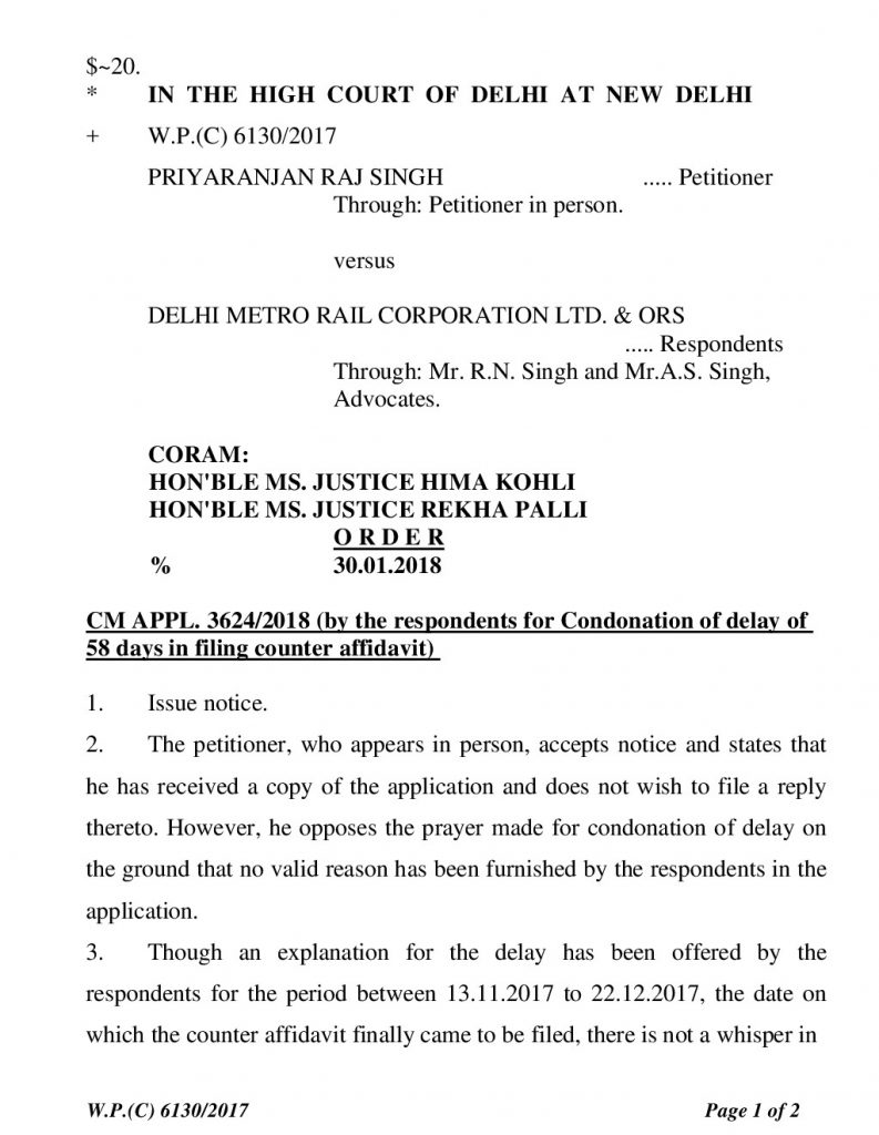 Delhi High Court fines DMRC