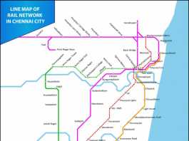 Chennai metro route