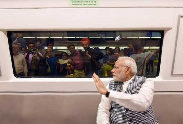 PM Modi on Metro Ride PM Modi on Metro Ride