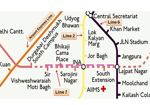 Pink Line Map