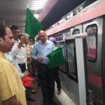 DMRC Trial Run in second part of Pink line