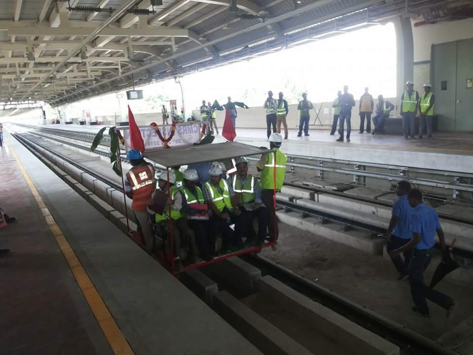CMRS completed safety inspection of Chennai Metro
