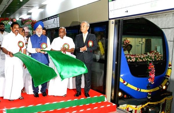 Chennai Metro inaugurated AG-DMS and Central sections