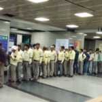 DMRC employees at yamuna bank