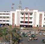 surat railway station front side