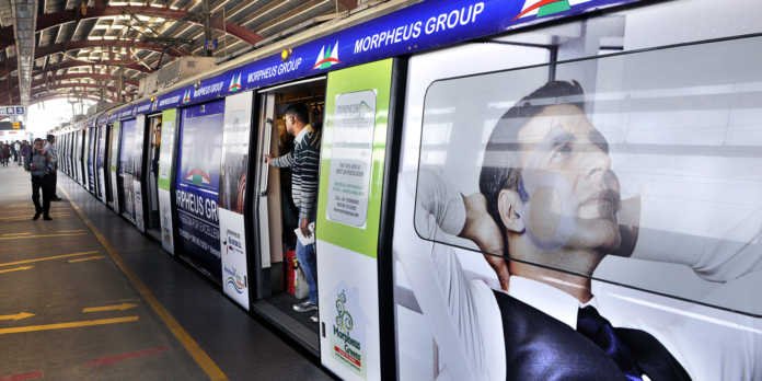 Delhi Metro Gets Its First Advertisement Wrapped Train