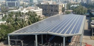 Solar Panels at Mumbai Metro One stabling yard, DN Nagar