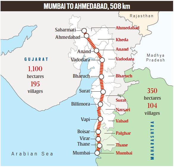 Mumbai to Ahmedabad, 508 Km 