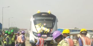 First Train set for Ahmedabad Metro Project
