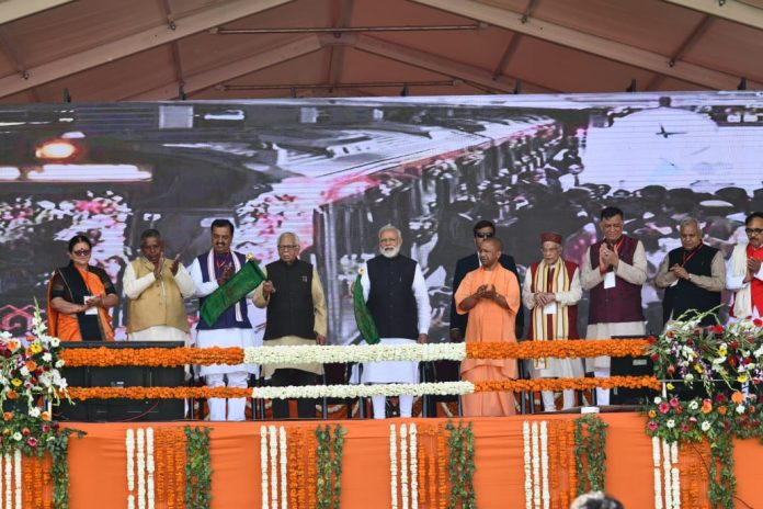 PM Modi flags off Lucknow metro's North-South corridor