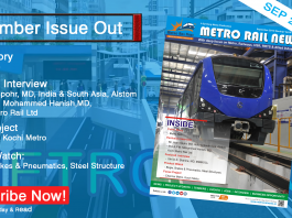 Metro Rail News September 2019 issue Out