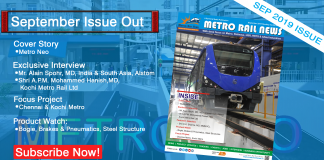 Metro Rail News September 2019 issue Out