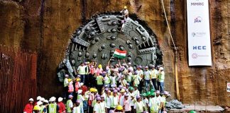 100% tunneling work completed at SEEPZ station