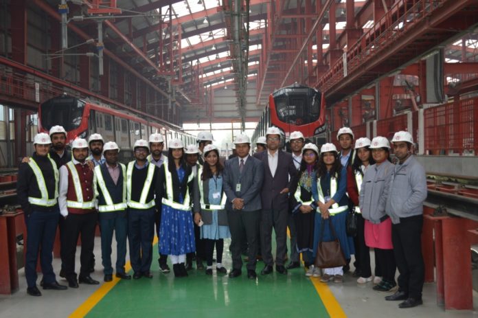 IAS officer trainees visit Uttar Pradesh Metro Rail Corporation