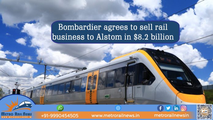 Bombardier agrees to sell rail business to Alstom in $8.2 billion
