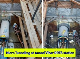 Micro Tunneling at Anand Vihar RRTS station