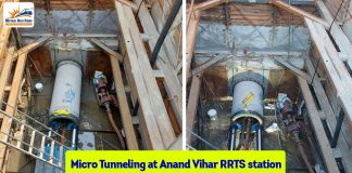 Micro Tunneling at Anand Vihar RRTS station