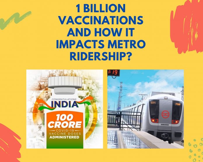 100 CRORE VACCINATIONS AND HOW IT IMPACTS METRO RIDERSHIP?