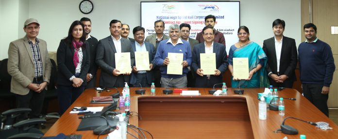 NHSRCL signs agreement with L&T for Design and Construction of 8 Km Viaduct including Vadodara HSR Station for a high-speed rail project