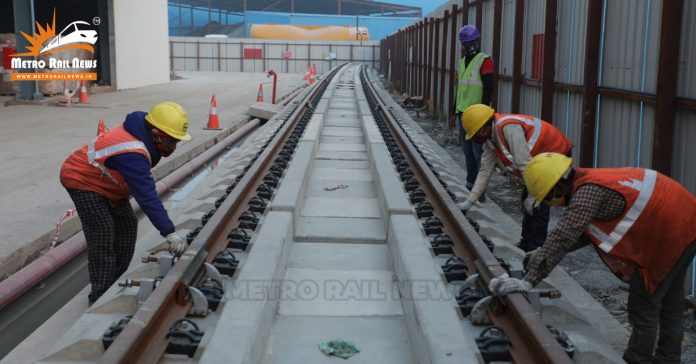 RRTS rail track system is using unique precast track slab technology first time in India