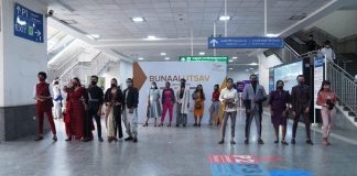 Fashion show hyderabad metro rail