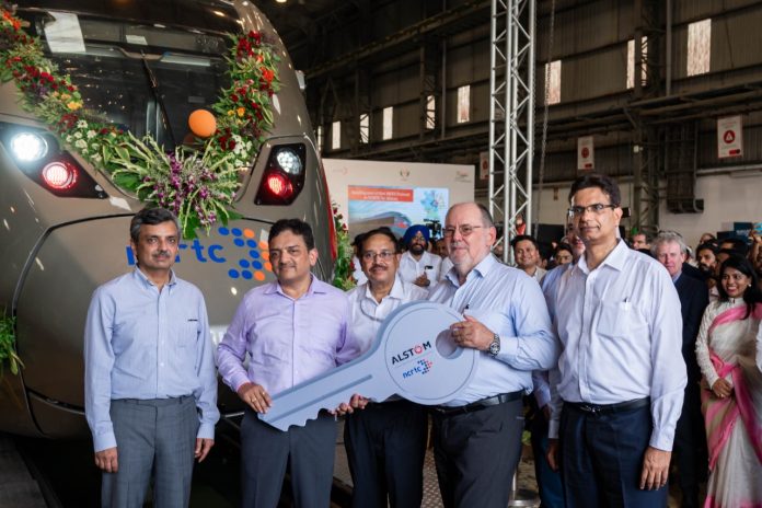 Alstom hand over first RRTS to NCRTC