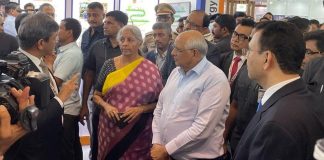 Union Minister Nirmala Sitharaman and CM Bhupendra Patel at NTPC Exhibit