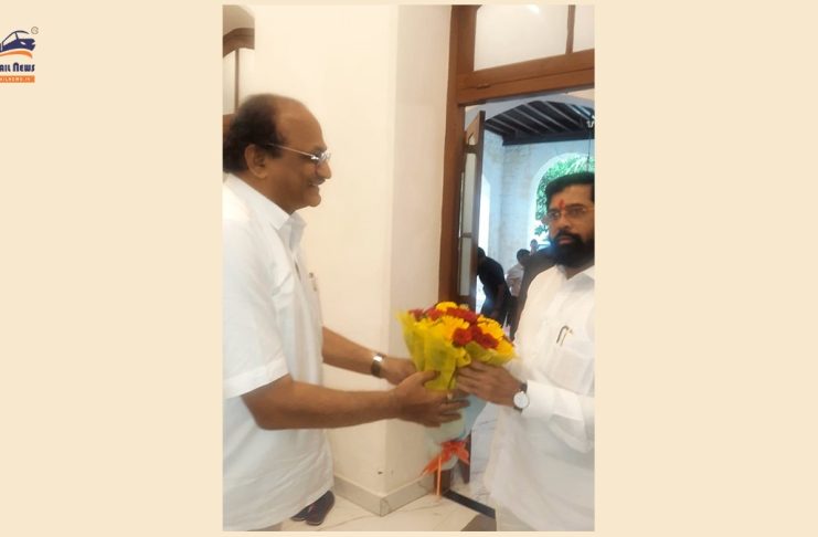 MahaMetro MD. Dr. Brijesh Dixit met and greeted CM Shri. Eknath Shinde