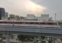 Ahmedabad Metro- Trial run on Jivraj park Line