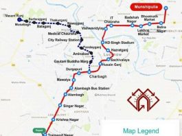 Lucknow metro route map