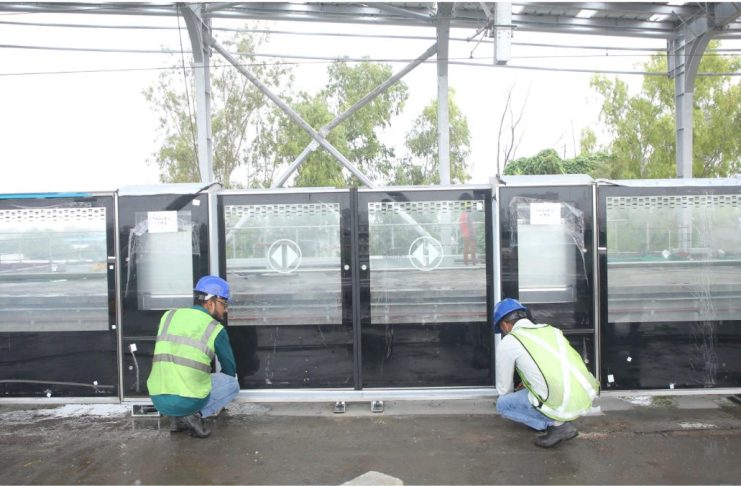Installation of Platform Screen Doors