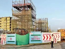 patna-metro construction work