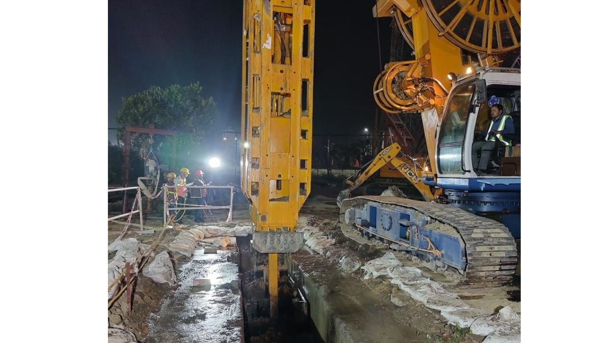 Construction Of Dwall Begins On Kolkata Metro Line6's Underground