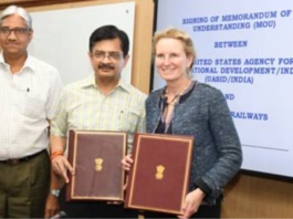 Indian Railways signs MoU with USAID to collaborate on renewable energy and energy efficiency.