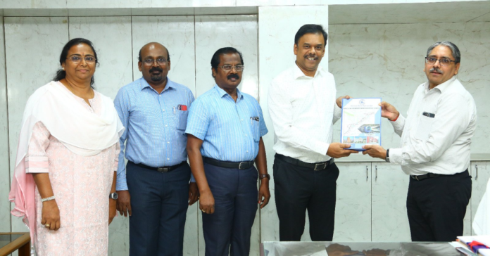 CMRL MD, M.A Siddique submits DPR for the Madurai and Coimbatore Metro Project to Ramesh Chand Meena, the Additional Chief Secretary of Govt. of TN.