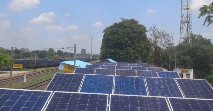 Solar Plant installation by Central Railway in Nagpur Division