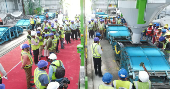 Commissioning of automated concrete distribution system at the casting yard by L&T