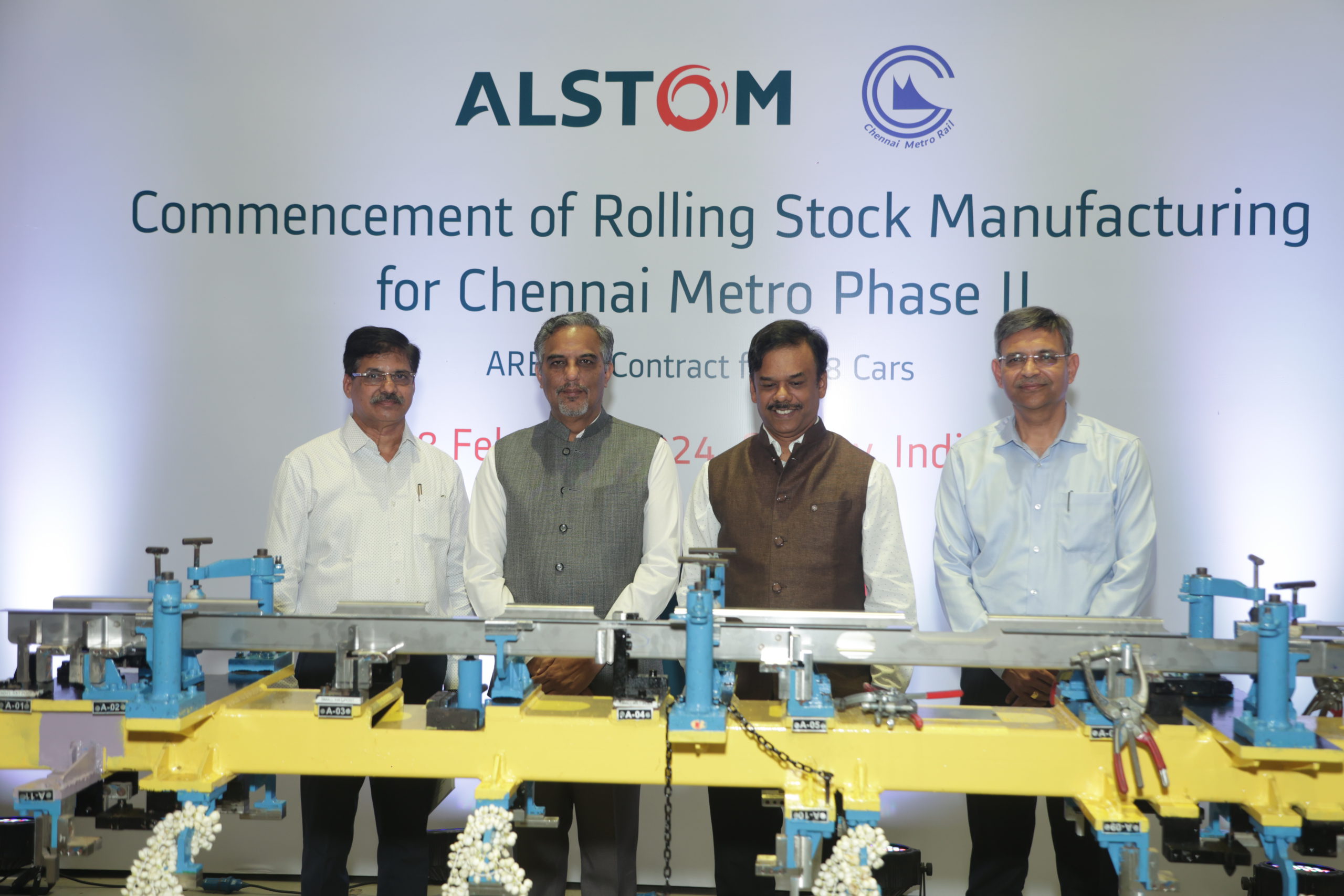 Alstom Commences Production Of Driverless Trainsets For Chennai Metro Phase II